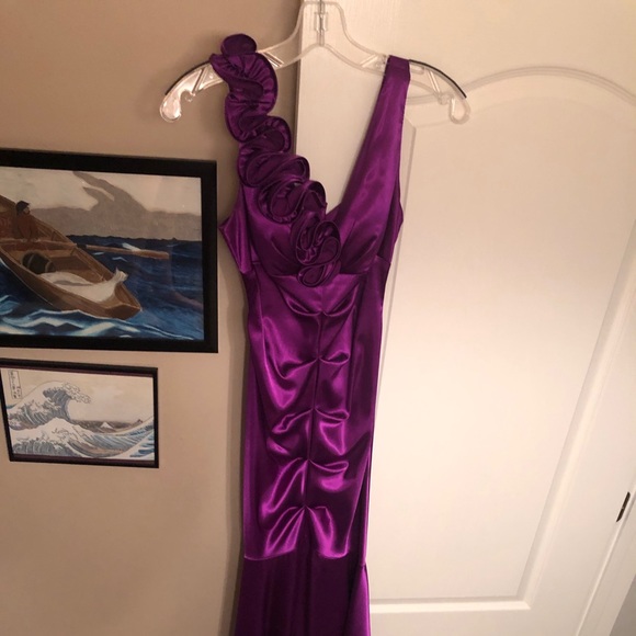 Purple Mermaid Style Dress - Picture 1 of 4